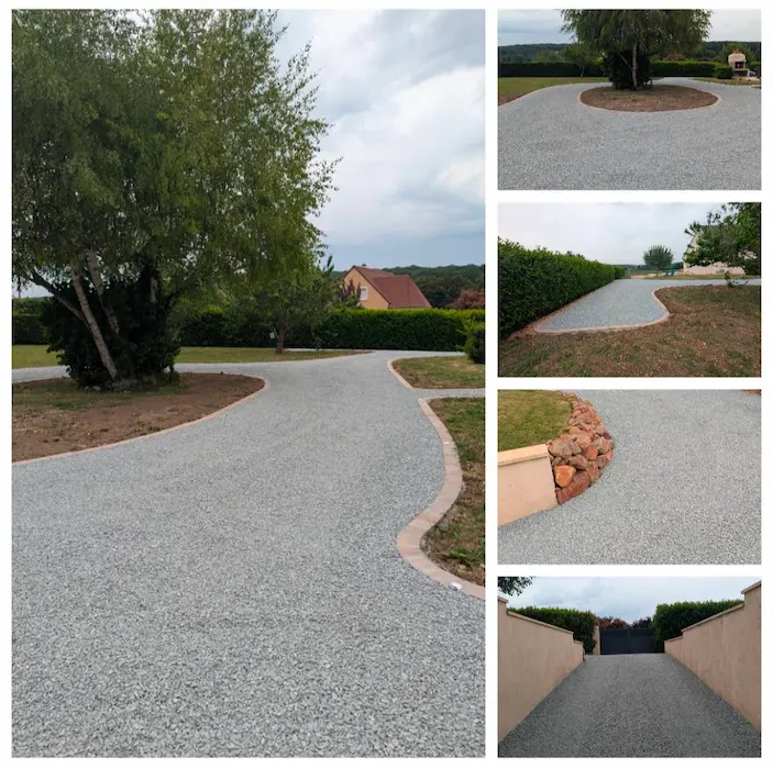 allées en gravier stabilisés par mcf terrassement