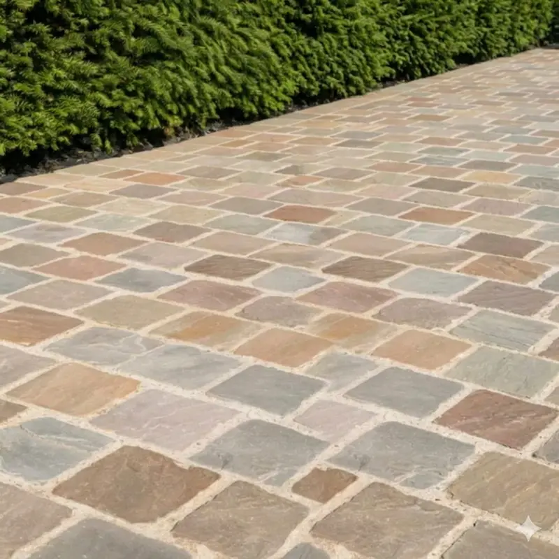 Pose de pavés pour cour extérieure dans l’Orne par MCF Terrassement